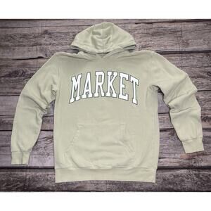 Chinatown Market Spellout Arch Logo Hoodie Mens Size Medium Sage Green